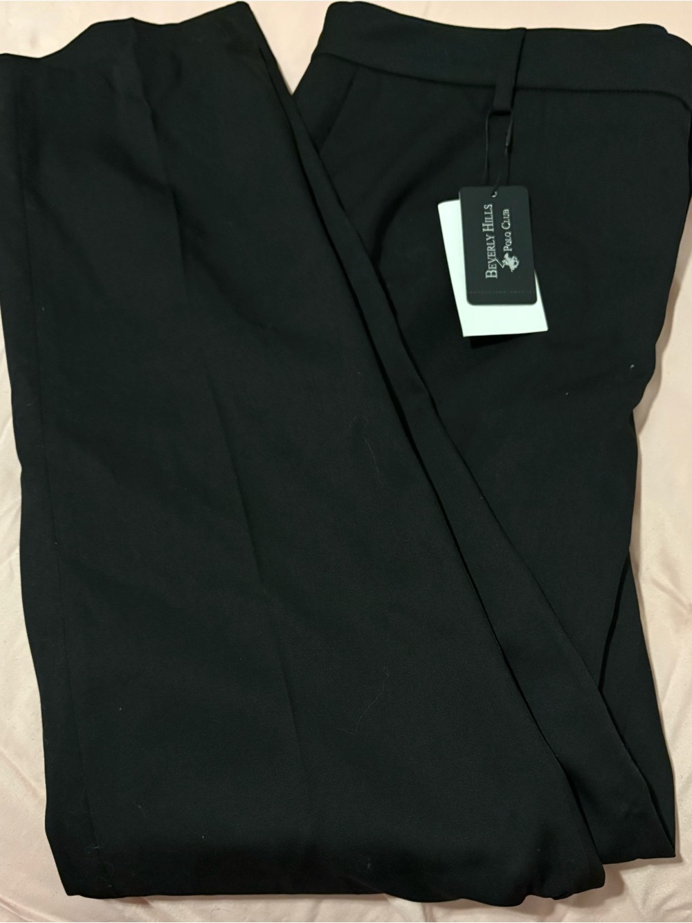 Beverly Hills Polo Club Men's Black Dress Slacks
